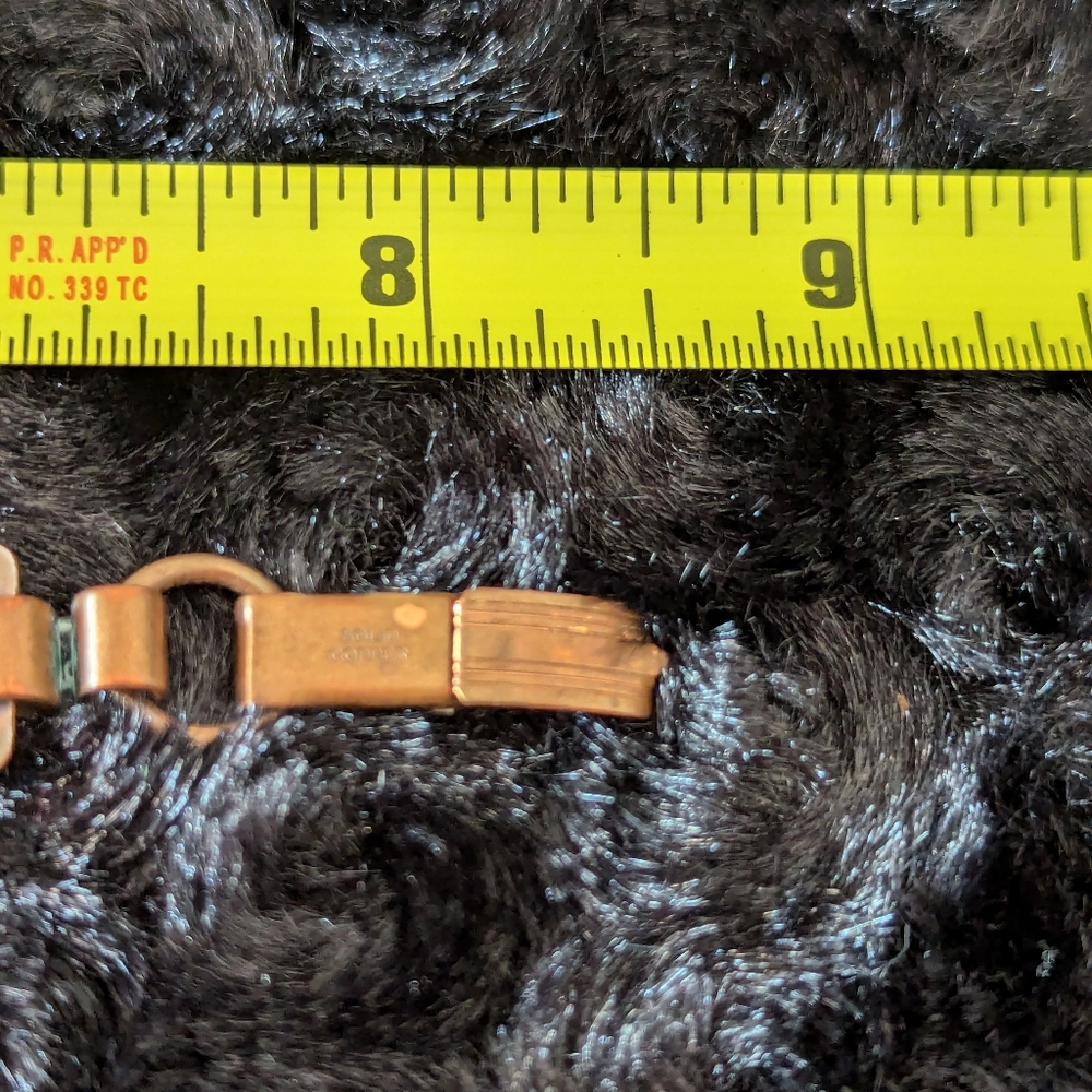 Vintage Solid Copper Stamped Link Southwestern St… - image 4